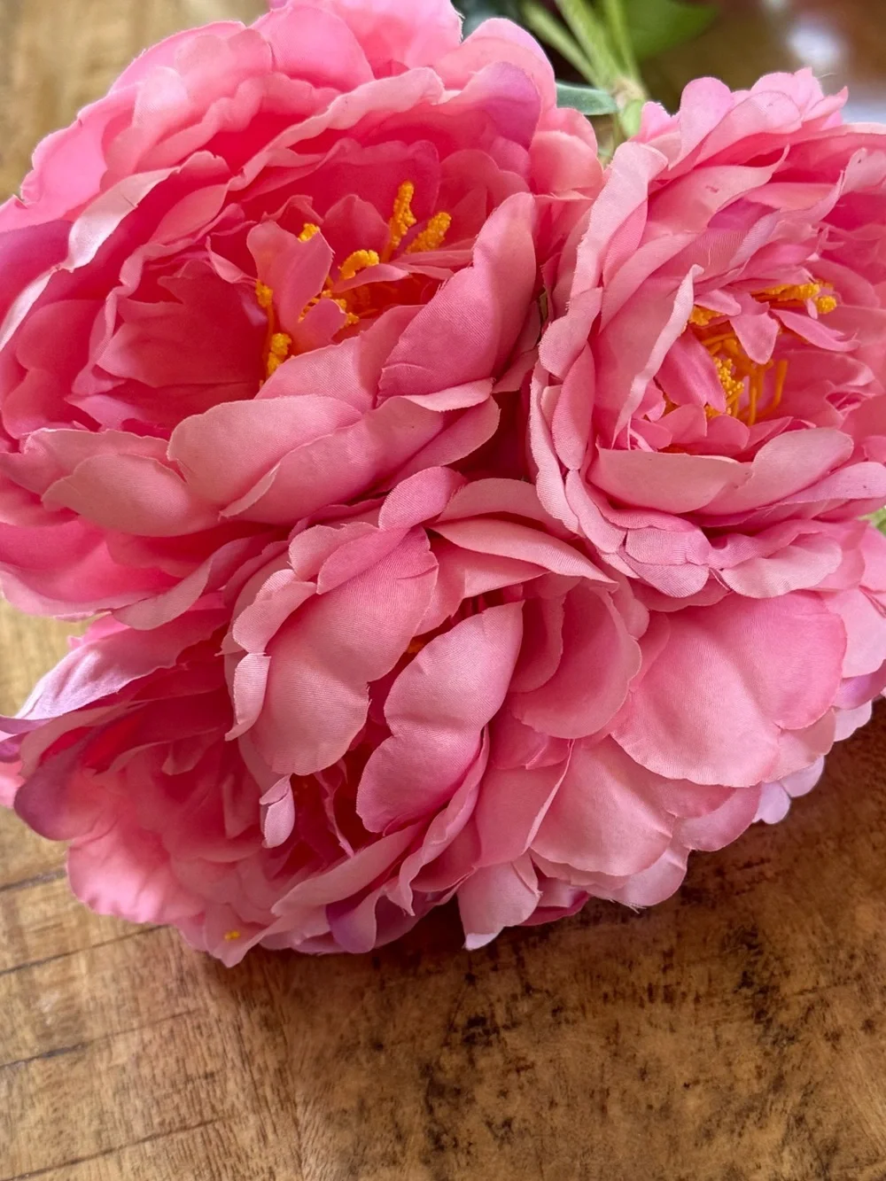 Beautiful Kirkton House Pink Faux Peony Flowers 22” Artificial Floral Stems